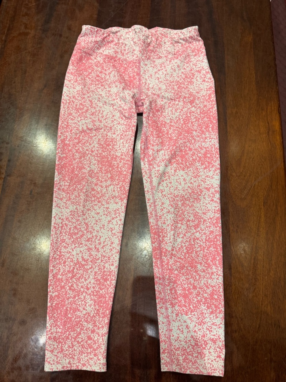 Layer 8 Pink Speckle Kids Leggings